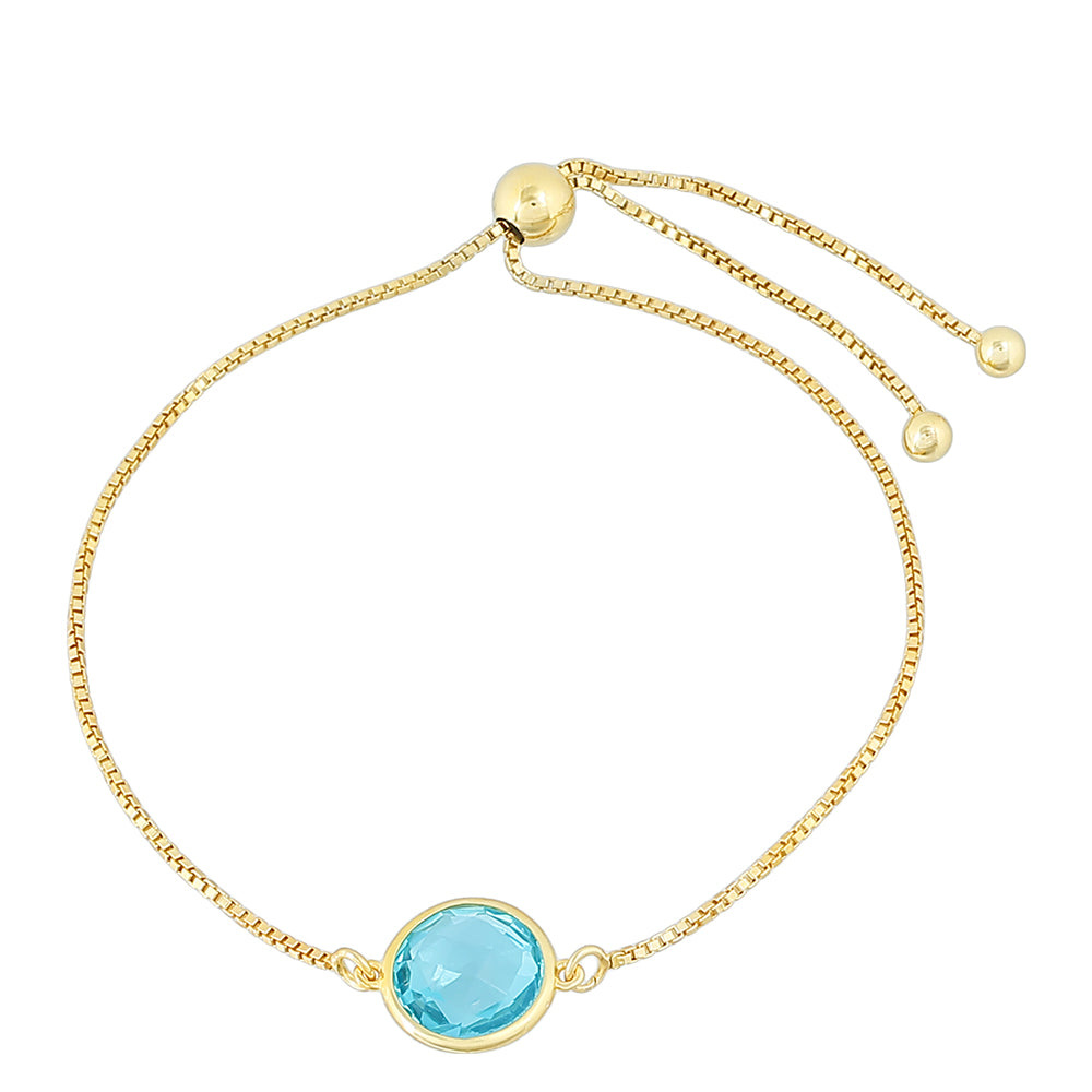 Pozlacený Stříbrný Náramek s Paraiba Křemenem
