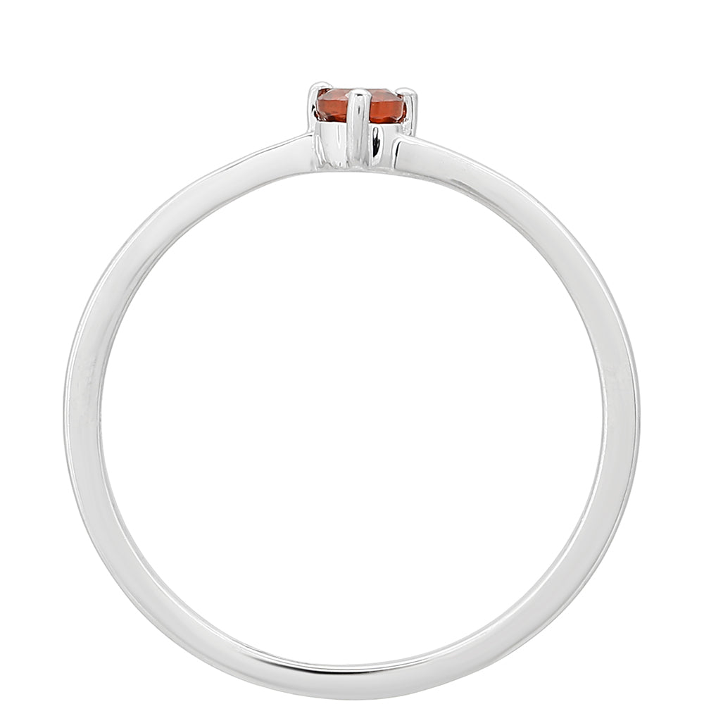 Stříbro 925/1000 - Prsten s Granátem - Karátové číslo: 0.15. přibližná hmotnost: 1.09 gramů 4 
