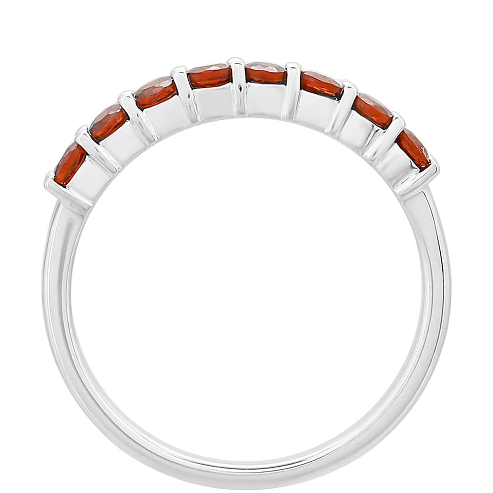 Stříbro 925/1000 - Prsten s Granátem - Karátové číslo: 0.74. přibližná hmotnost: 1.82 gramů 4 