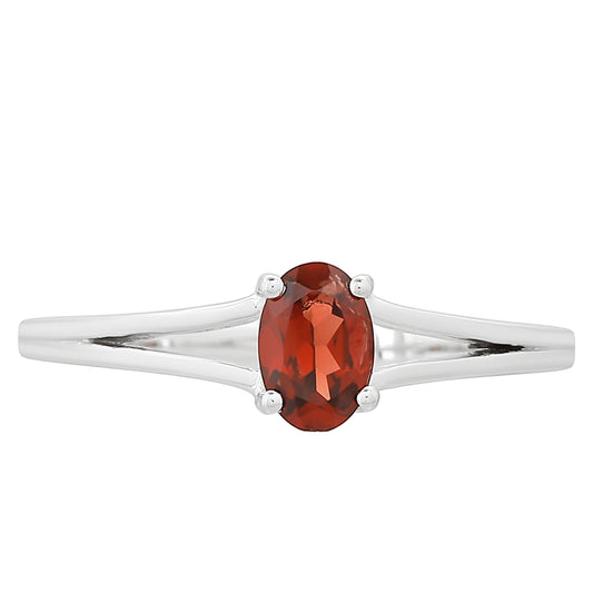 Stříbrný Prsten s Granátem