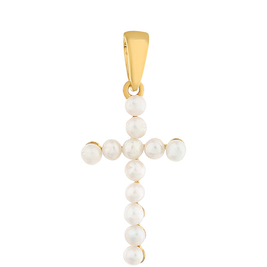 Pozlacené Stříbro 925/1000 - Přívěsek s Barokní Sladkovodní Kultivovanou Perlou - Karátové číslo: 1.63. přibližná hmotnost: 1.34 gramů
