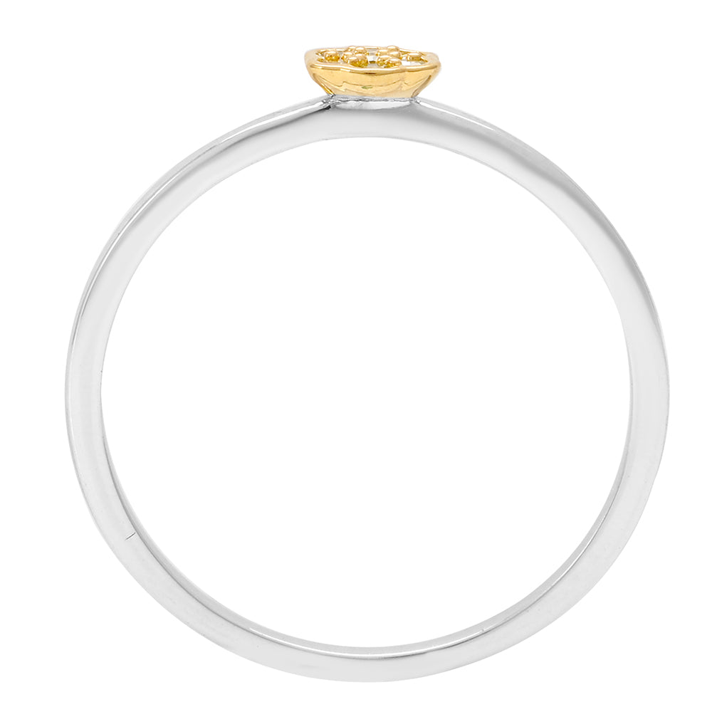 Stříbro 925/1000 - Prsten s Veronský zelený diamantem - Karátové číslo: 0.05. přibližná hmotnost: 1.03 gramů 6 