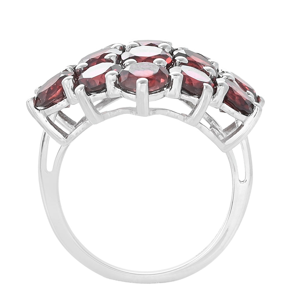 Stříbrný Prsten s Rhodolitovým Granátem