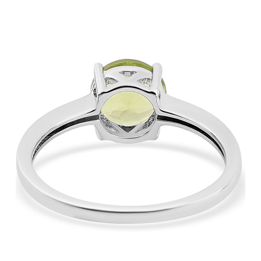 925 / 1000 Sterlingové Stříbro Prsten s Peridotem