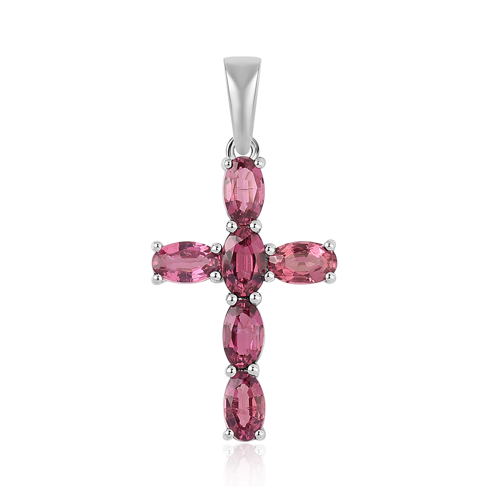 Stříbro 925/1000 - Přívěsek s Cruizero Rubelitem - Karátové číslo: 1.6. přibližná hmotnost: 1.42 gramů 1 