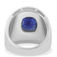 Stříbrný Prsten s Australským Modrým Safírem