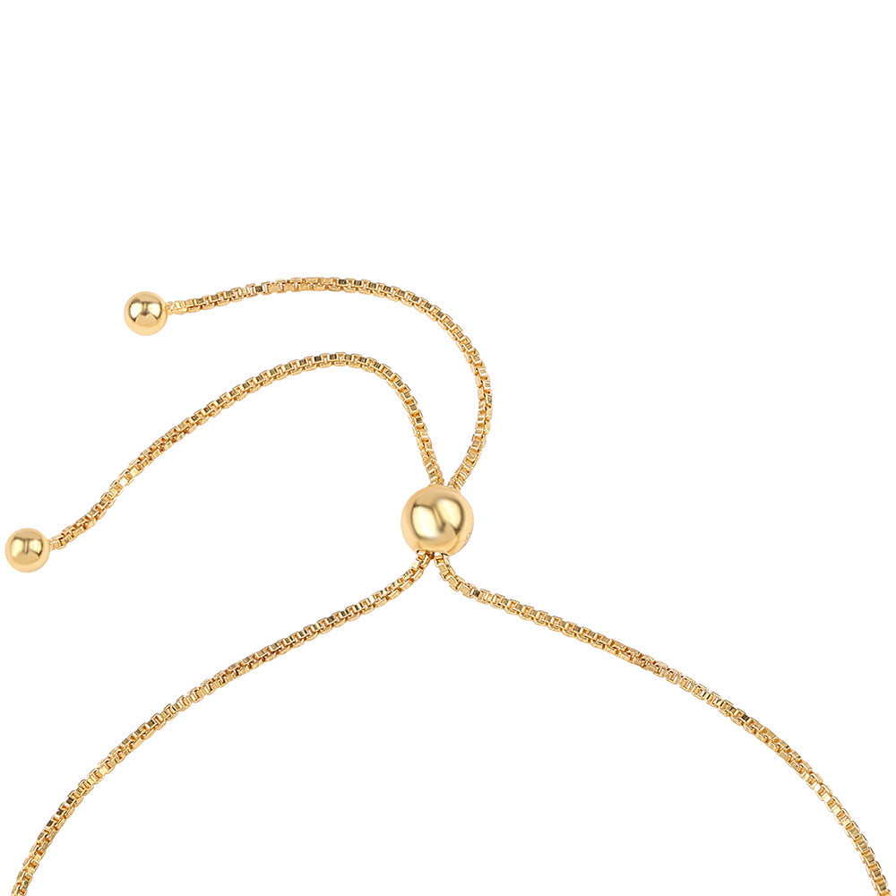 Pozlacený 925 / 1000 Sterlingové Stříbro Náramek s Rose de France Ametystem a Peridotem