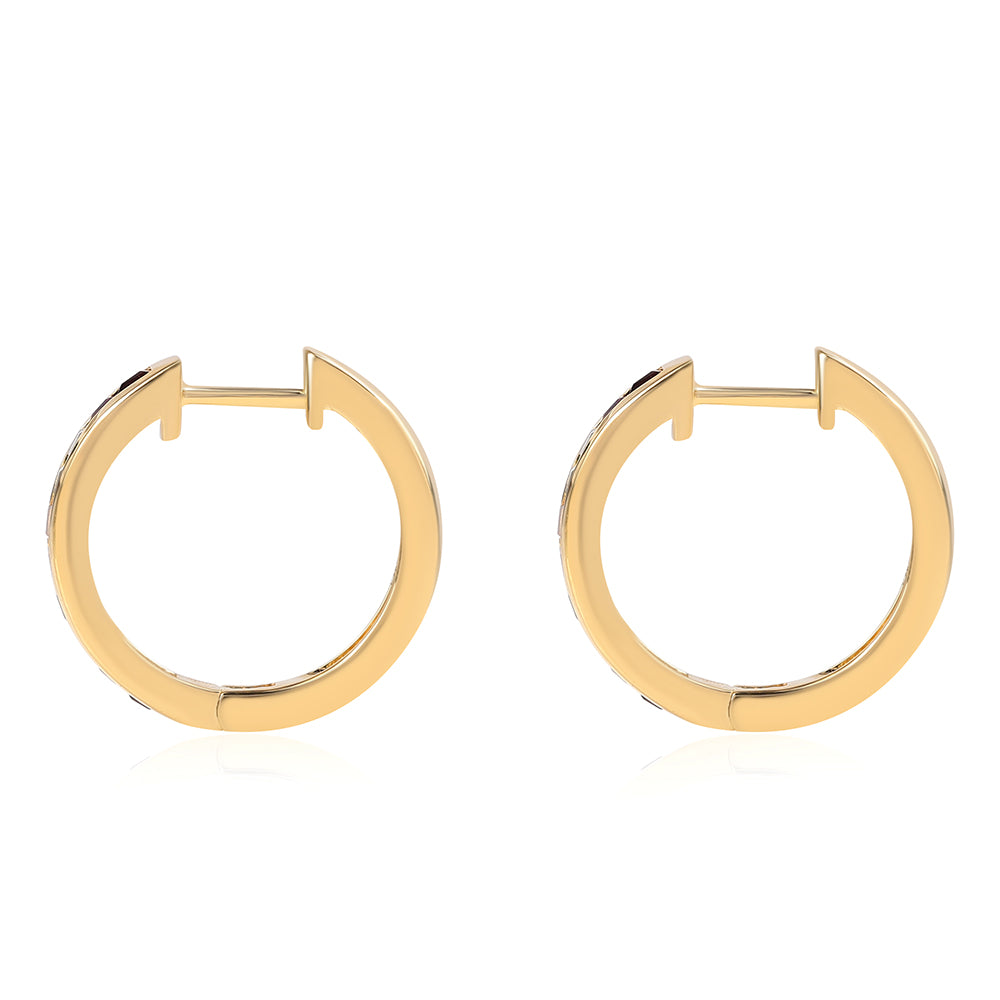 Pozlacené 925 / 1000 Sterlingové Stříbro Náušnice s Africkým Ametystem a Peridotem 2 