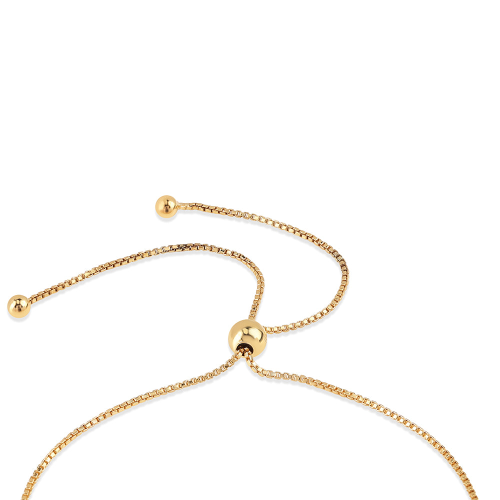 Pozlacené Stříbro 925/1000 - Náramek s Červeným Diamantem a Bílým Diamantem - Karátové číslo: 0.04. přibližná hmotnost: 1.7 gramů