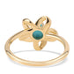 Pozlacený Stříbrný Prsten s Tyrkysem Sleeping Beauty