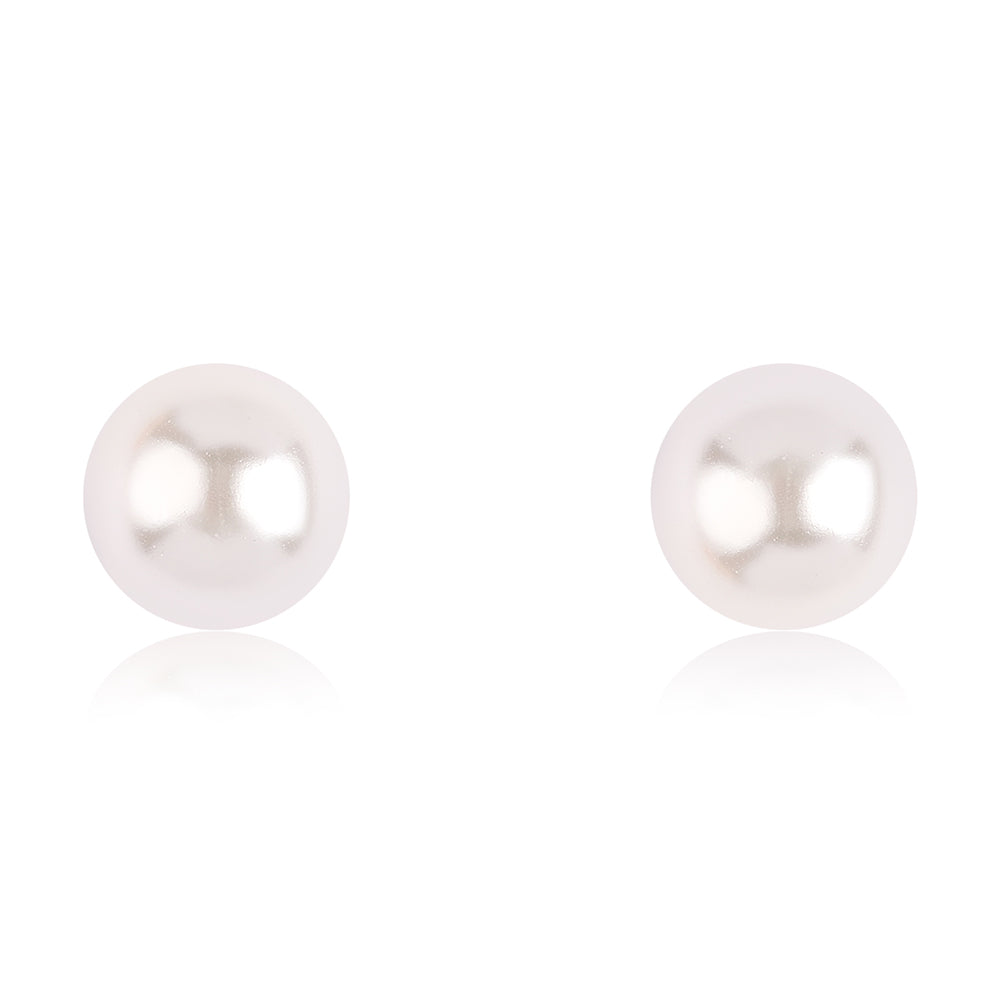 Pozlacená 925 / 1000 Sterlingové Stříbro Sada s Bílou Sladkovodní Perlou ( Náhrdelník+Náušnice+Náramek ) 5 