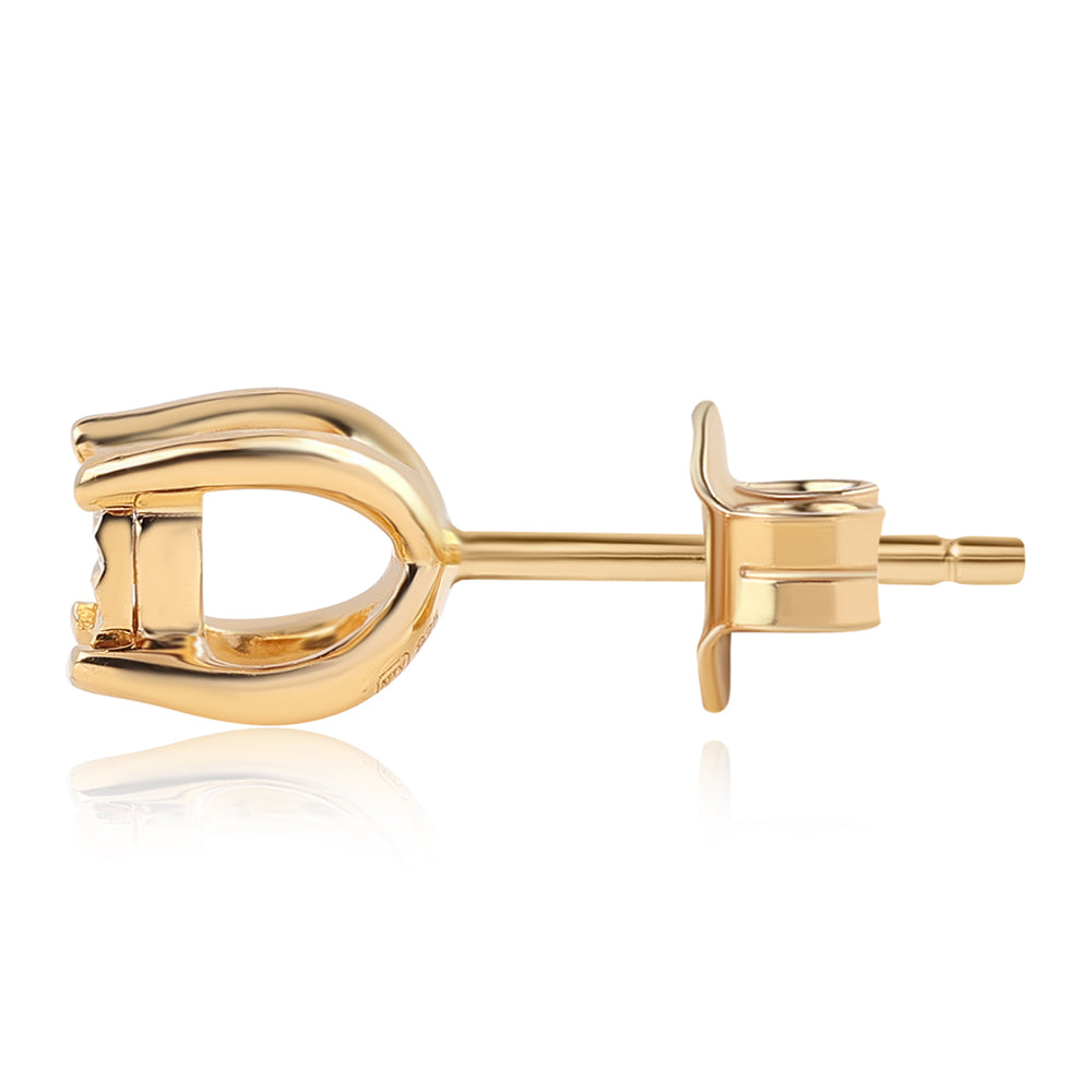 Pozlacené Stříbro 925/1000 - Sada s Červeným Diamantem - Karátové číslo: 0.02. přibližná hmotnost: 1.31 gramů ( Náušnice+Prsten+Přívěsek ) 2 