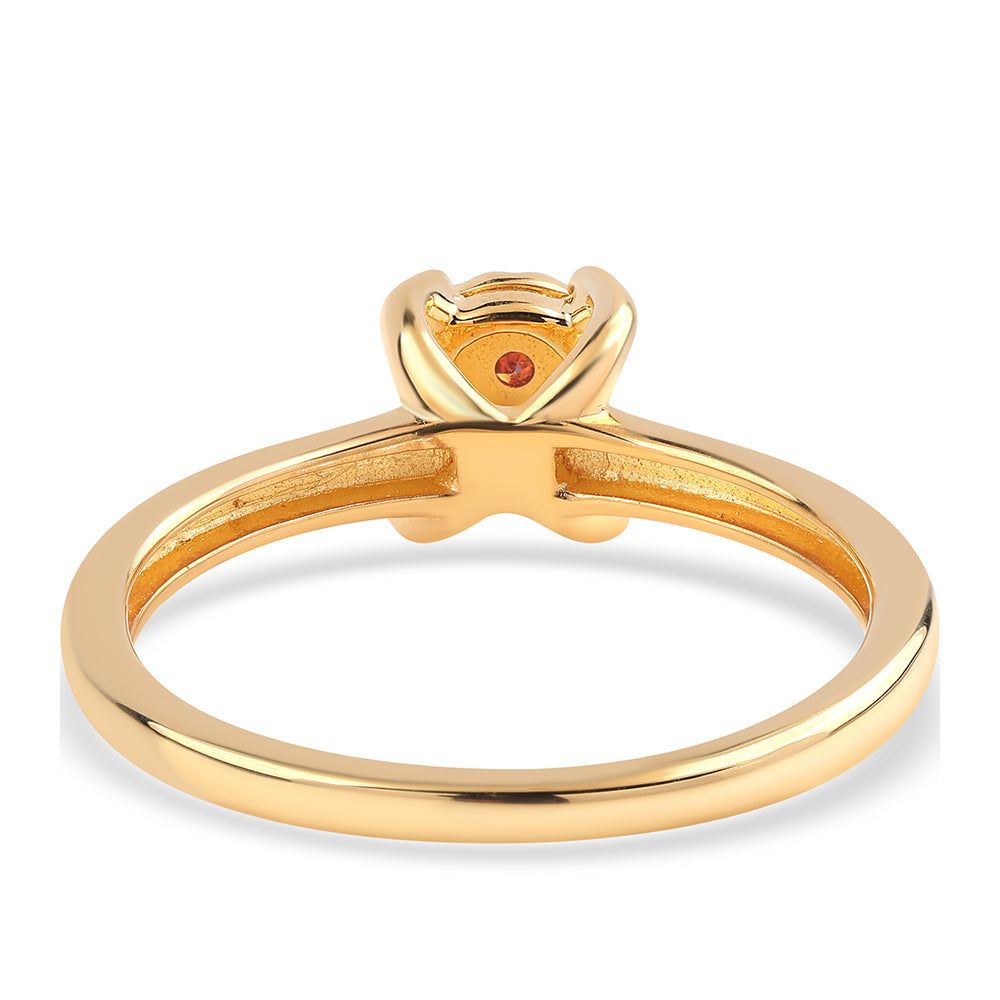 Pozlacené Stříbro 925/1000 - Sada s Červeným Diamantem - Karátové číslo: 0.02. přibližná hmotnost: 1.31 gramů ( Náušnice+Prsten+Přívěsek )