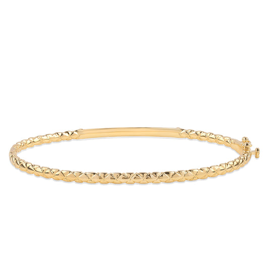 Pozlacené Stříbro 925/1000 - Náramek s Černým Diamantem - Karátové číslo: 0.14. přibližná hmotnost: 8.56 gramů