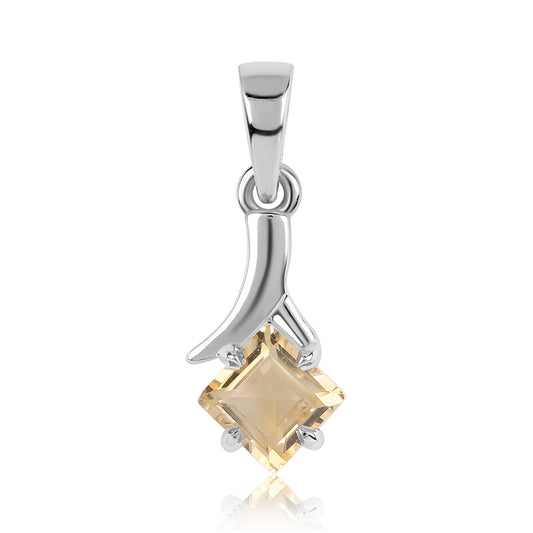 Stříbrný Přívěsek s Brazilským Citrínem tř.AA