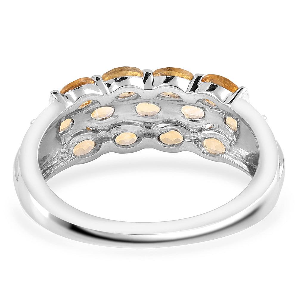 Stříbro 925/1000 - Prsten s Brazilským Citrínem tř.AA - Karátové číslo: 2.34. přibližná hmotnost: 3.82 gramů 3 