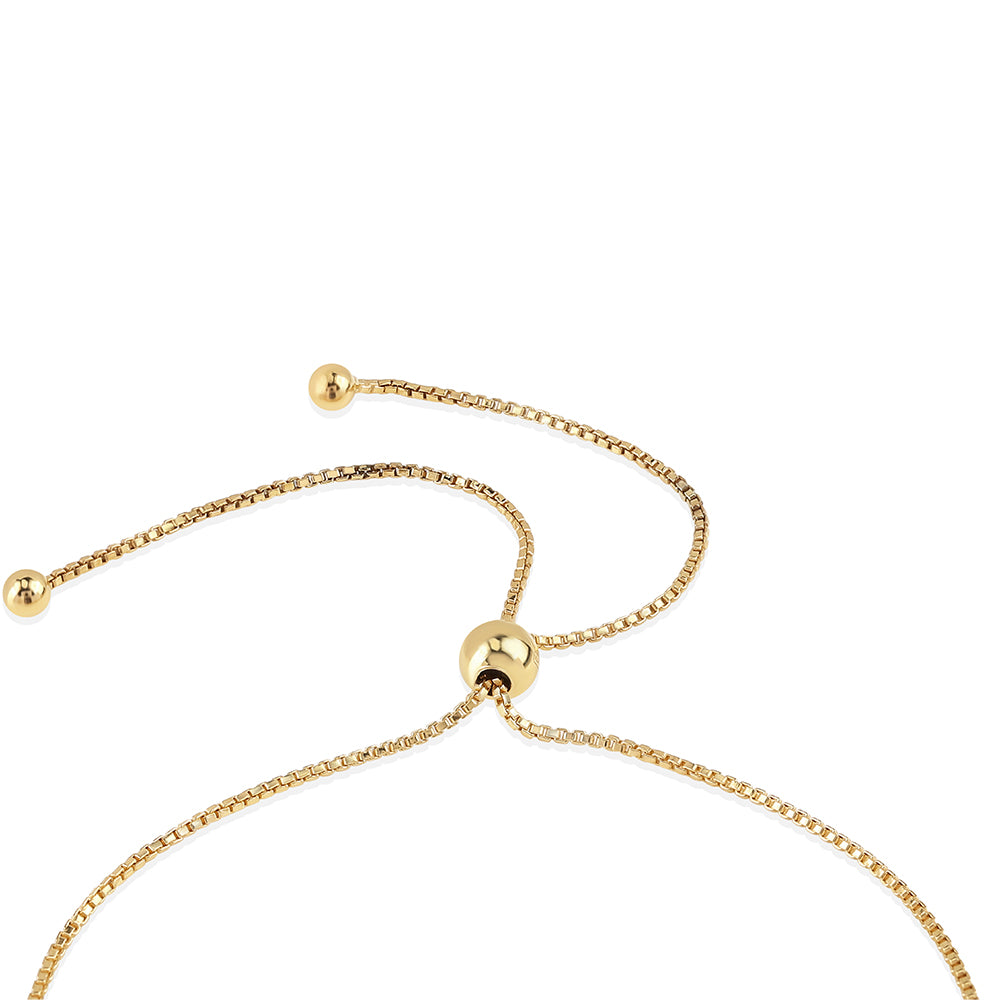 Pozlacené Stříbro 925/1000 - Náramek s Černým Diamantem - Karátové číslo: 0.05. přibližná hmotnost: 3.11 gramů 2 