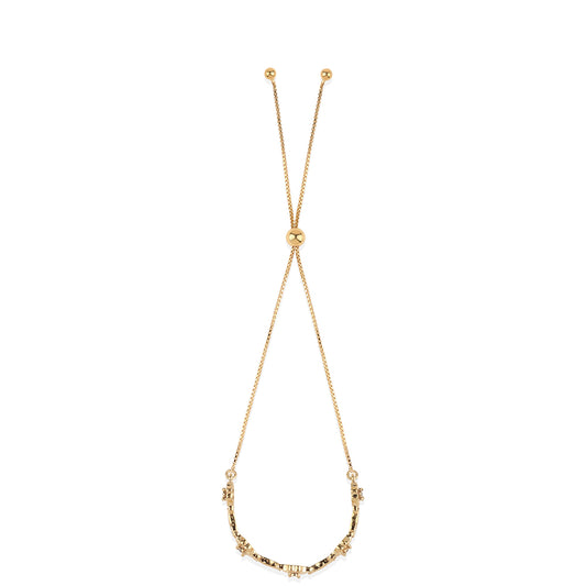 Pozlacený Stříbrný Náramek s Černým Diamantem