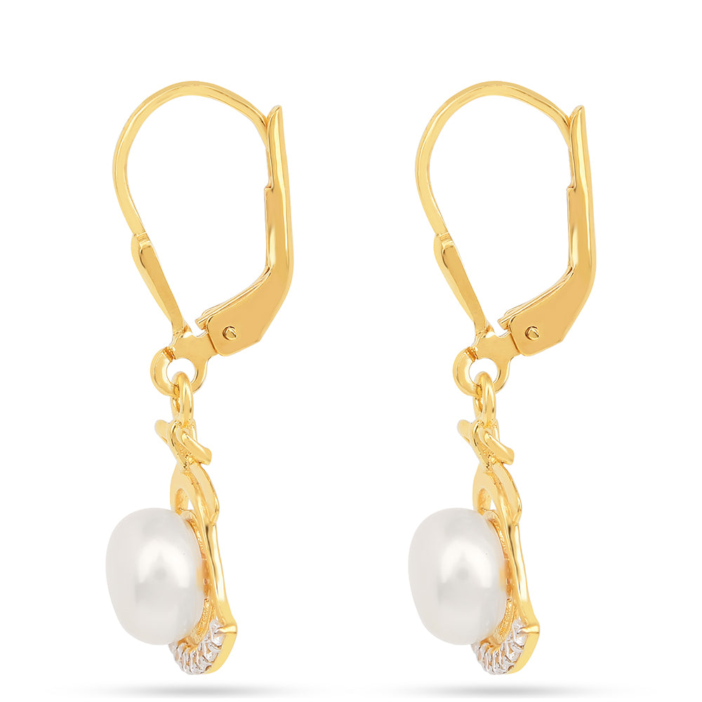 Pozlacené Stříbro 925/1000 - Náušnice  - Karátové číslo: 3.7. přibližná hmotnost: 2.53 gramů