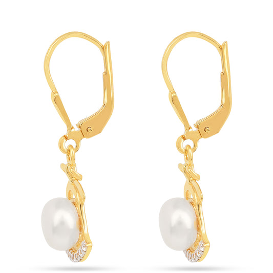 Pozlacené Stříbro 925/1000 - Náušnice  - Karátové číslo: 3.7. přibližná hmotnost: 2.53 gramů