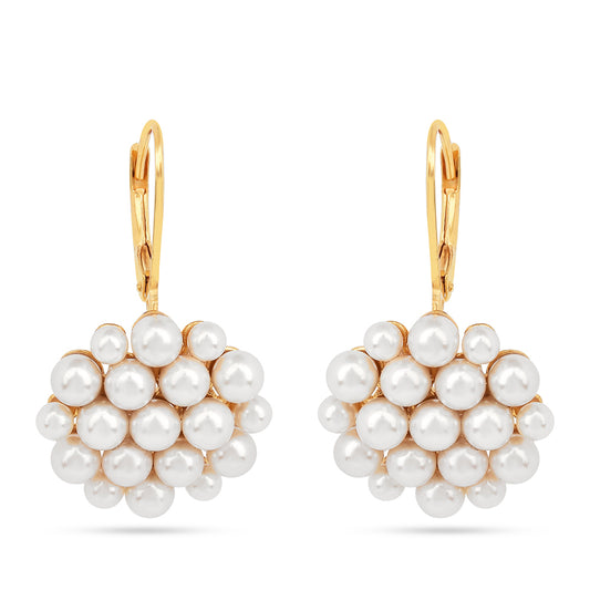 Pozlacené Stříbro 925/1000 - Náušnice  - Karátové číslo: 15.18. přibližná hmotnost: 6.48 gramů