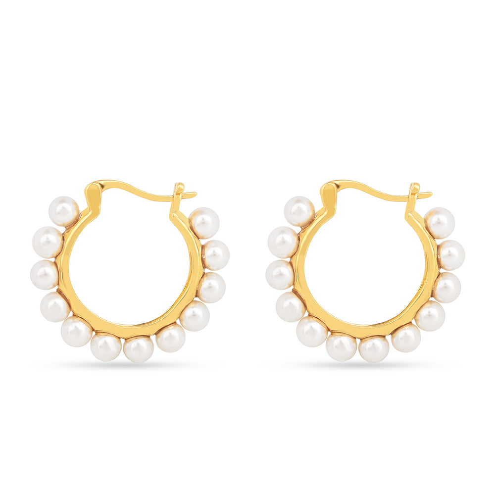 Pozlacené Stříbro 925/1000 - Náušnice  - Karátové číslo: 11.93. přibližná hmotnost: 5.5 gramů