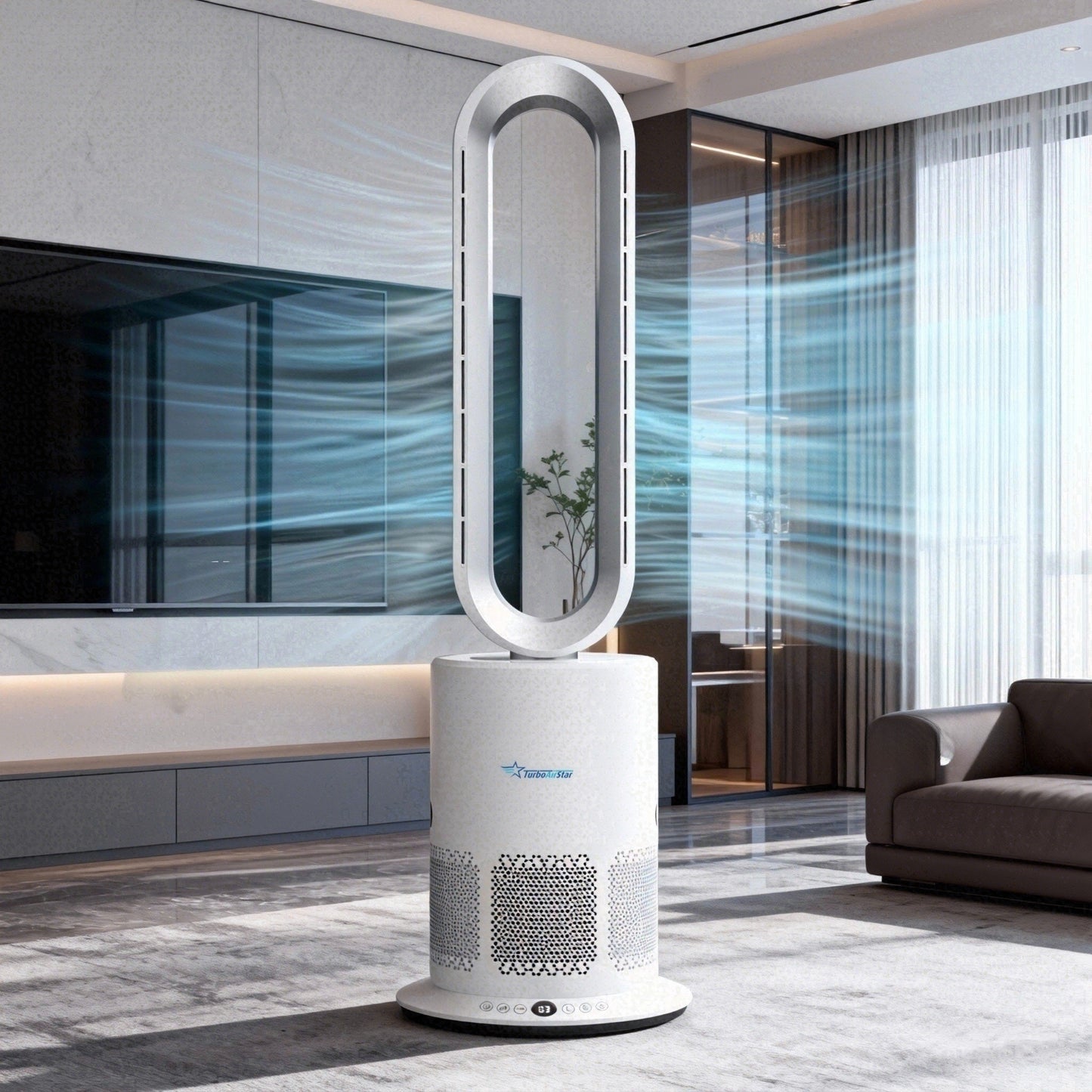 TurboAirStar Čistička vzduchu s ventilátorem pro chlazení nebo ohřátí vzduchu