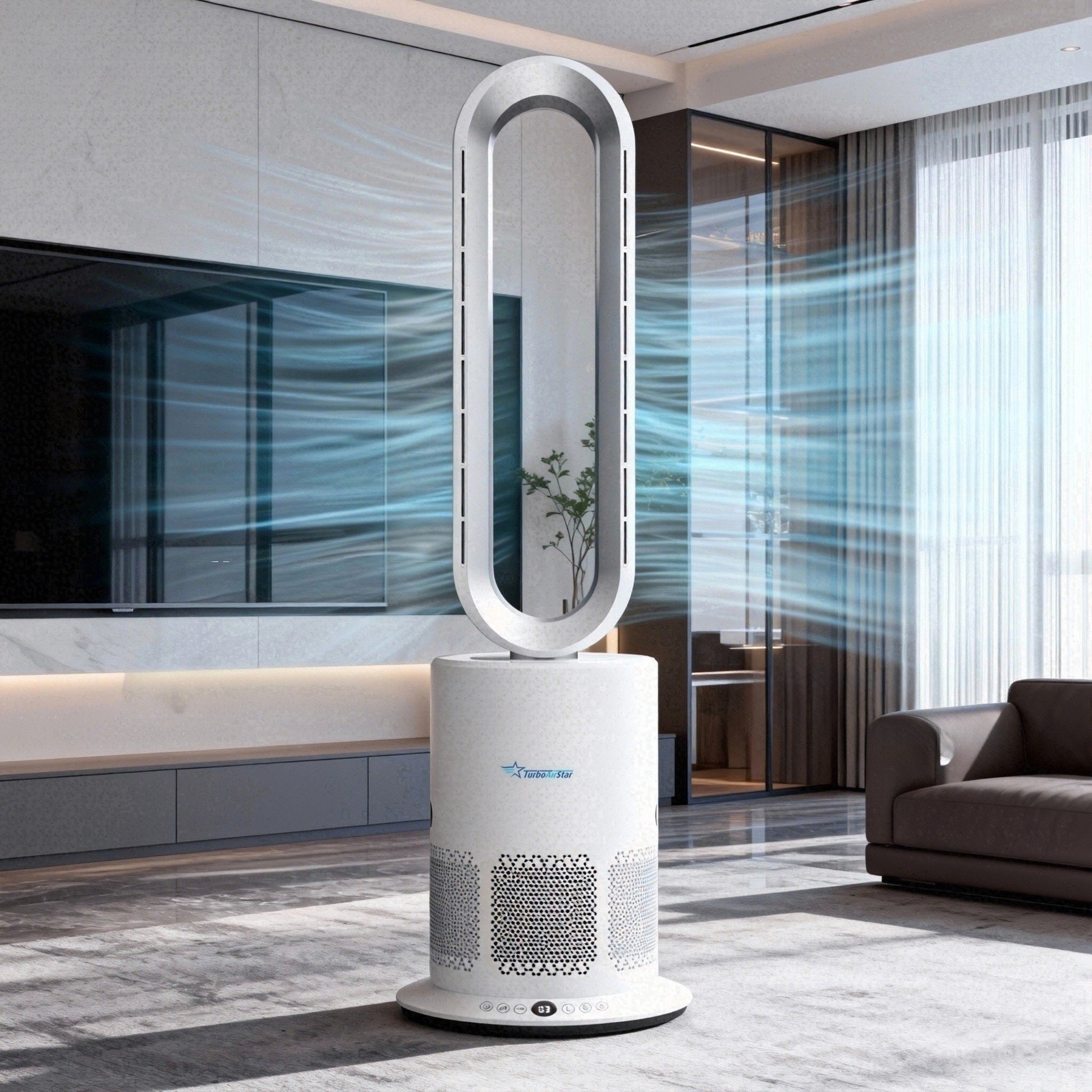 TurboAirStar Čistička vzduchu s ventilátorem pro chlazení nebo ohřátí vzduchu 18 