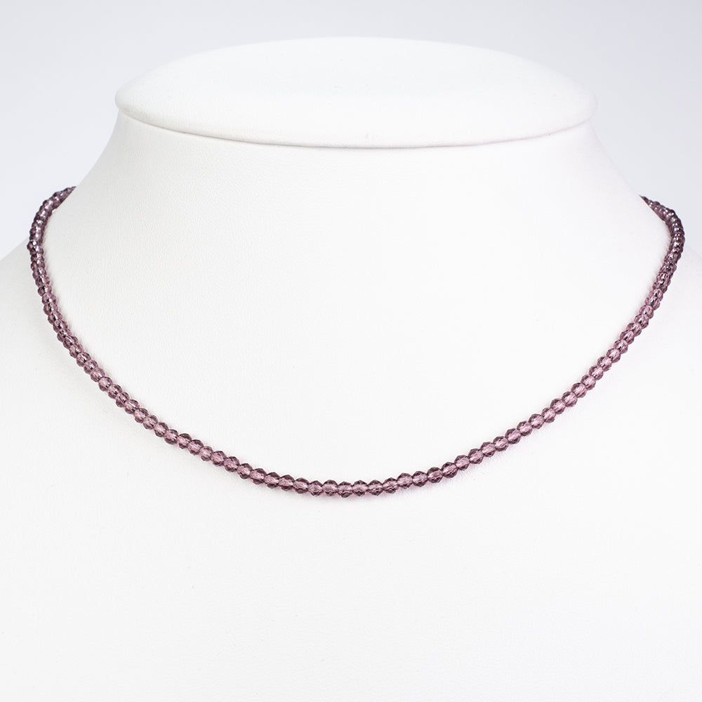 Pozlacená Slitinová Sada s Ametystem ( Náhrdelník )