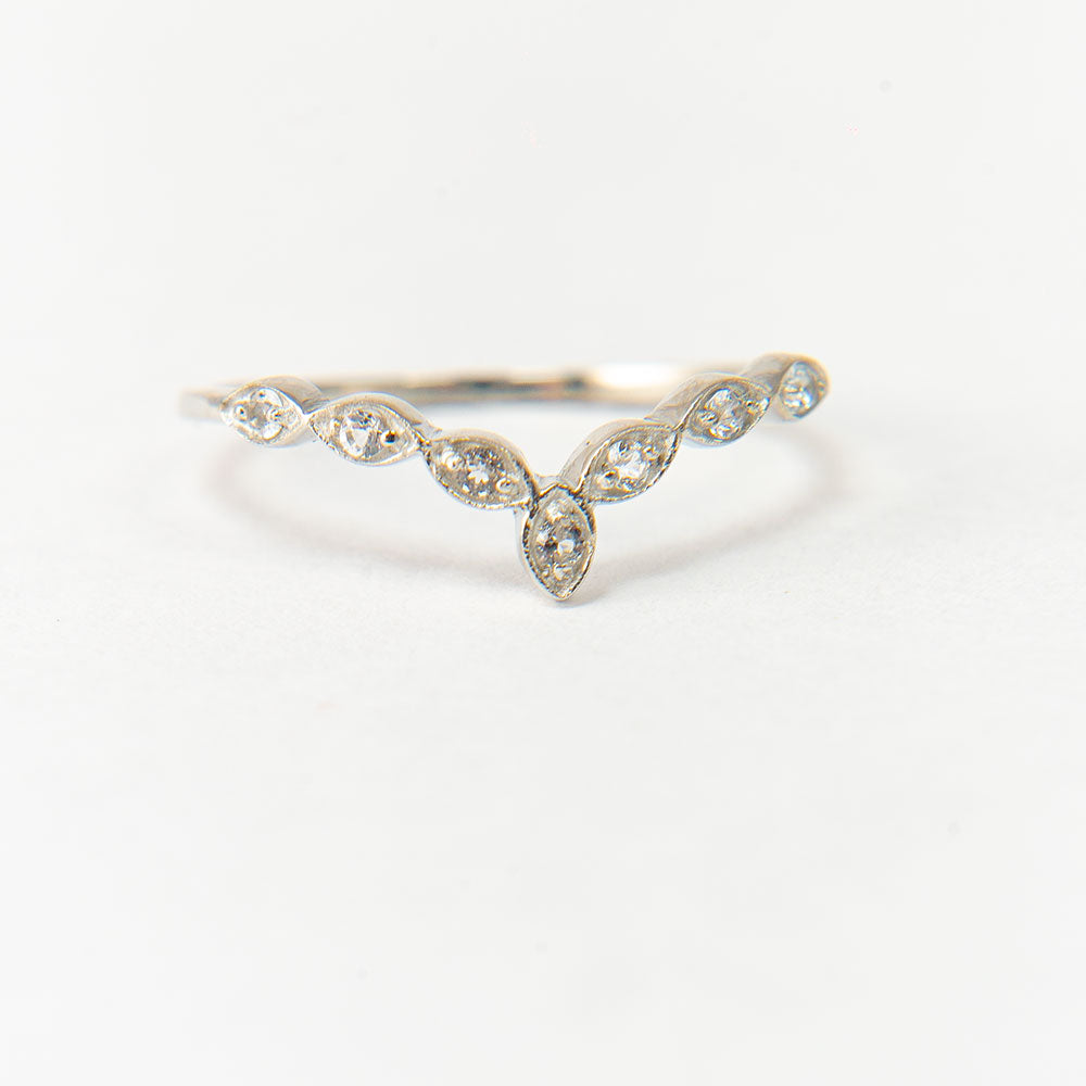 Stříbro 925/1000 - Sada s Marockým Ametystem a Bílým Topazem - Karátové číslo: 0.28. přibližná hmotnost: 2.31 gramů ( Prsten )