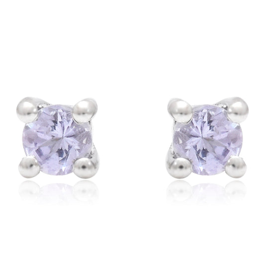 Stříbrné Náušnice s AAA Tanzanitem