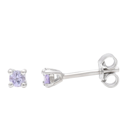 Stříbrné Náušnice s AAA Tanzanitem