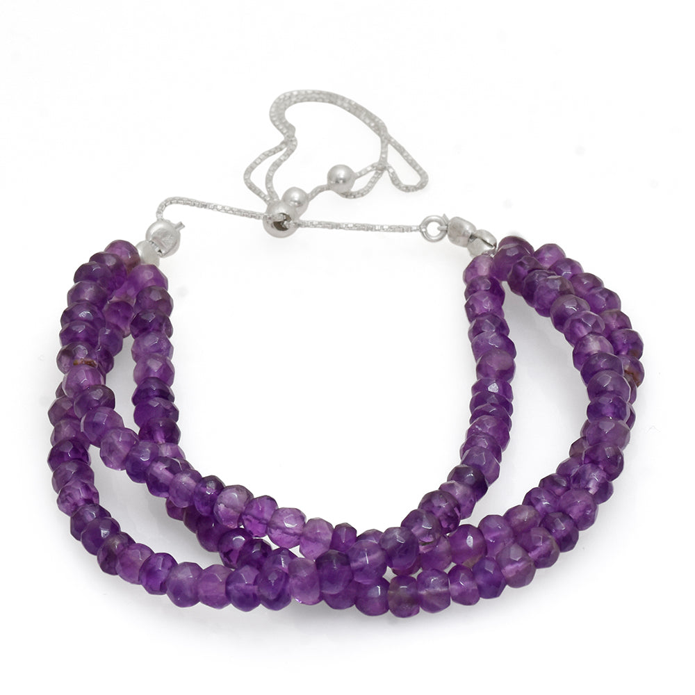 Stříbro 925/1000 - Náhrdelník s Brazilským Ametystem - Karátové číslo: 177.5. přibližná hmotnost: 36 gramů 1 