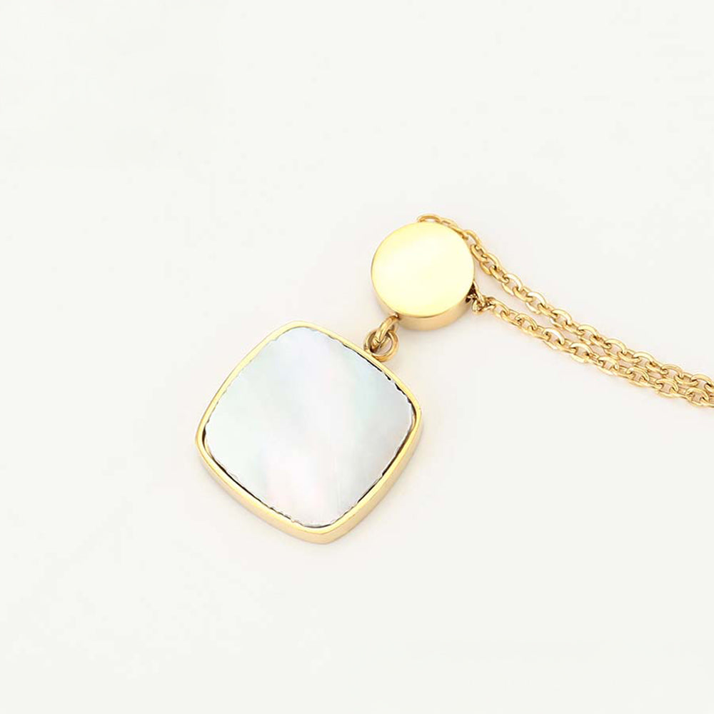 Pozlacený Slitinový Náhrdelník s Růžovým Emporia® Křišťálem 7 