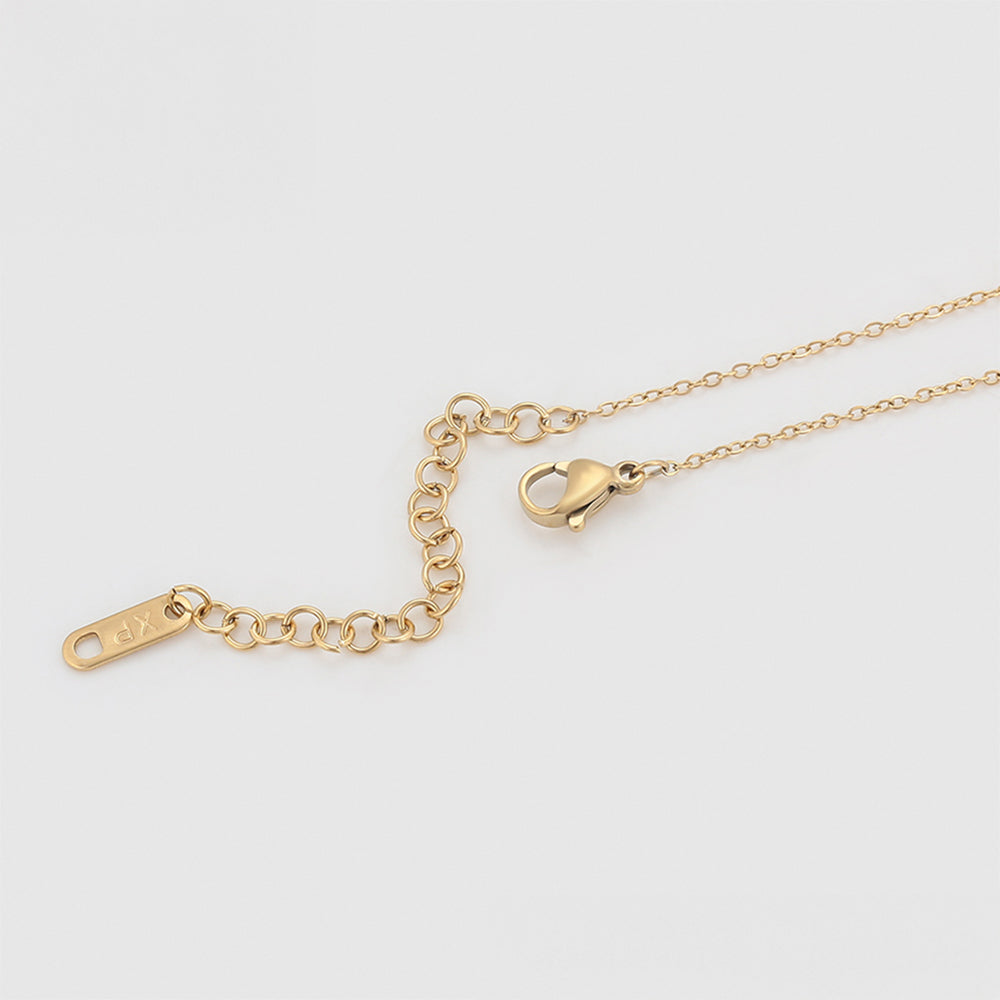 Pozlacený Slitinový Náhrdelník s Červeným Emporia® Křišťálem a se Zeleným Emporia® Křišťálem 6 