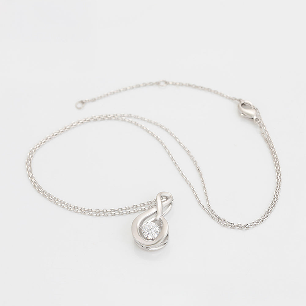 Pozlacený Slitinový Náhrdelník s Bílým Emporia® Křišťálem ( Náhrdelník+Přívěsek )