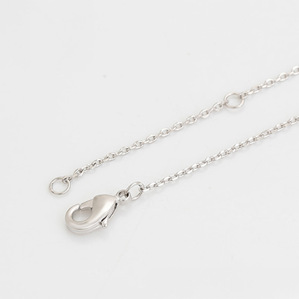 Pozlacený Slitinový Náhrdelník s Bílým Emporia® Křišťálem ( Náhrdelník+Přívěsek ) 4 