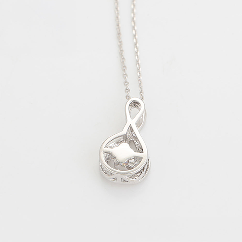 Pozlacený Slitinový Náhrdelník s Bílým Emporia® Křišťálem ( Náhrdelník+Přívěsek )