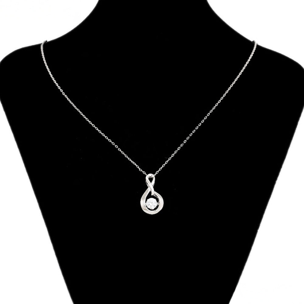 Pozlacený Slitinový Náhrdelník s Bílým Emporia® Křišťálem ( Náhrdelník+Přívěsek )