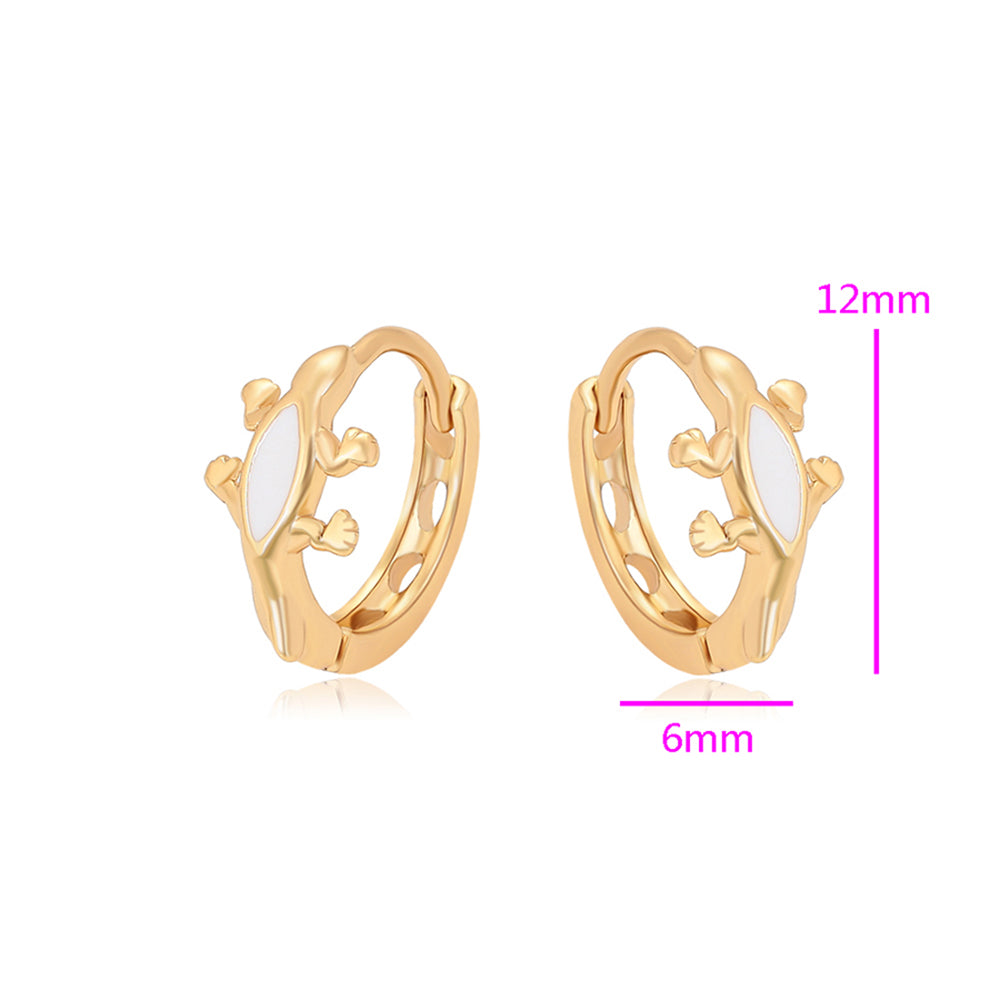 Pozlacené Slitinové Náušnice s Bílým Emporia® Křišťálem