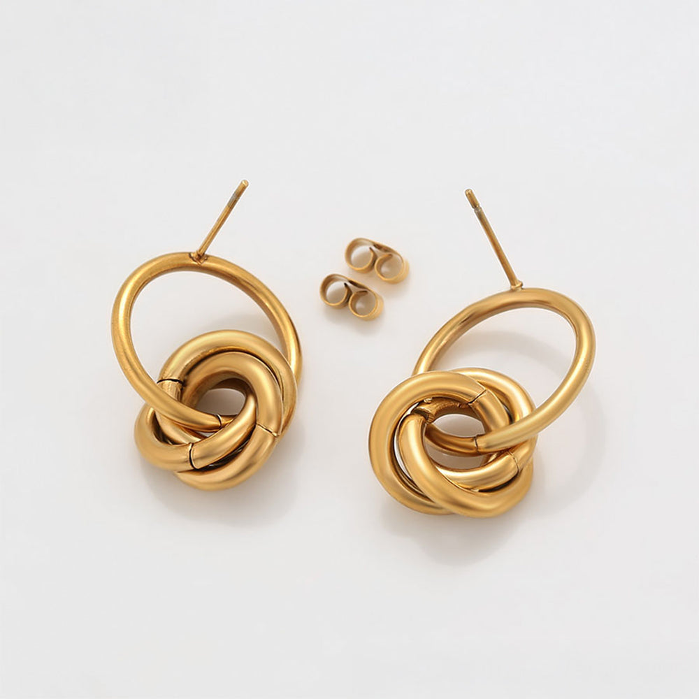 Pozlacené Slitinové Náušnice