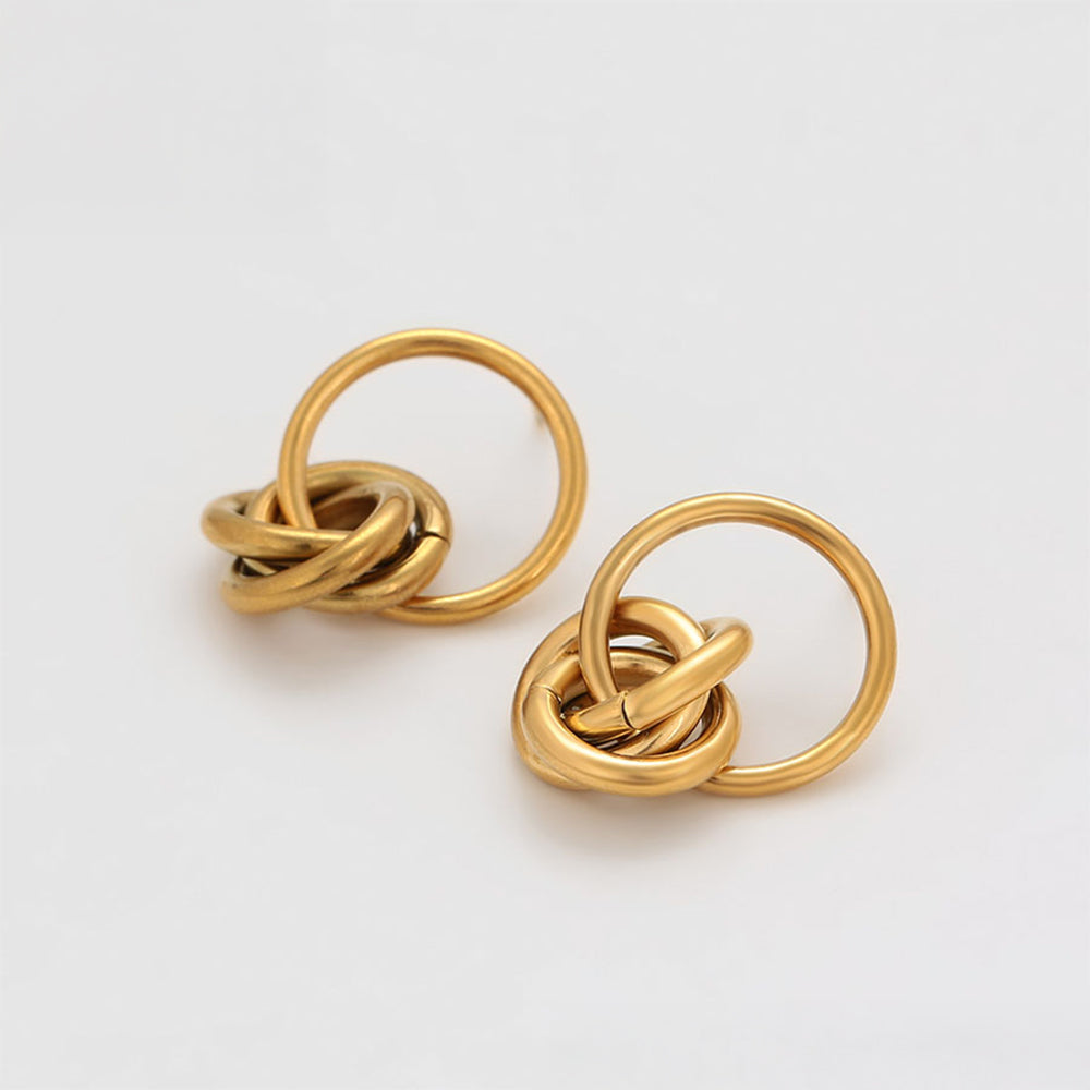 Pozlacené Slitinové Náušnice 6 