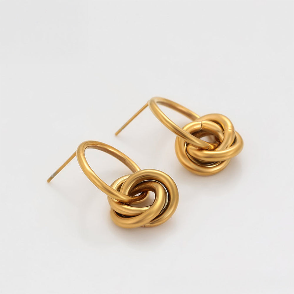 Pozlacené Slitinové Náušnice 7 