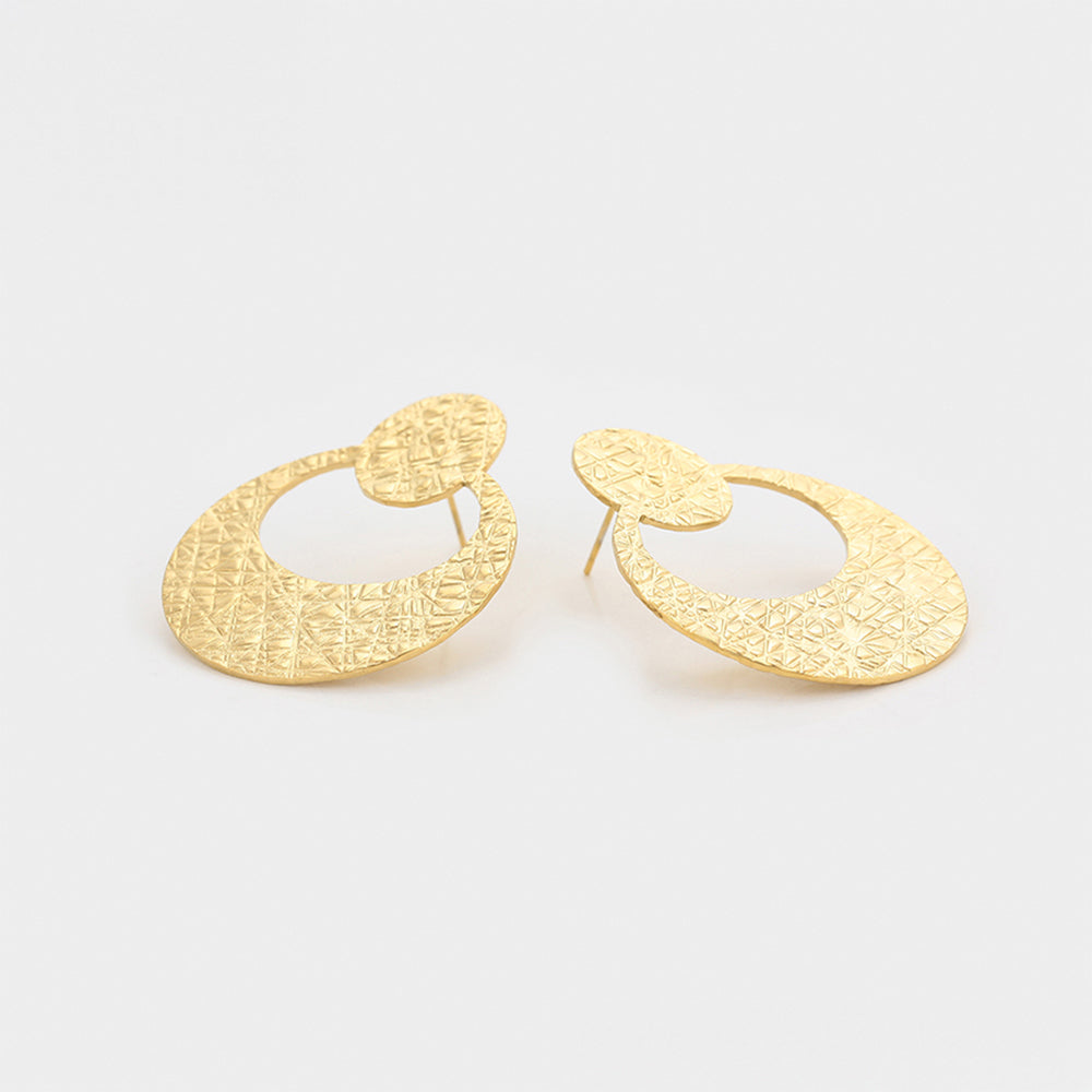 Pozlacené Slitinové Náušnice 3 