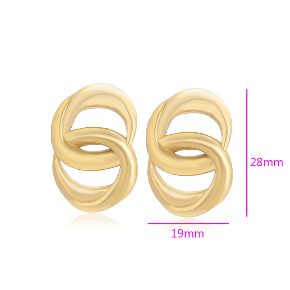 Pozlacené Slitinové Náušnice 2 