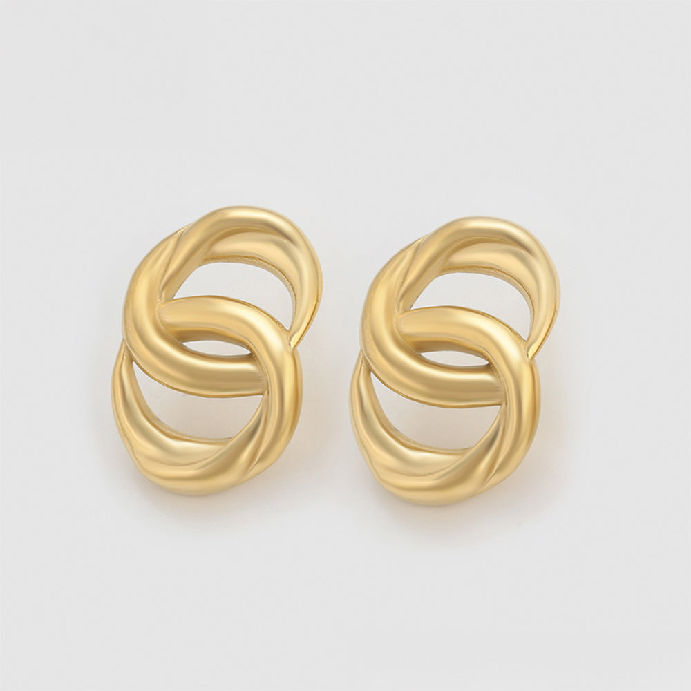 Pozlacené Slitinové Náušnice