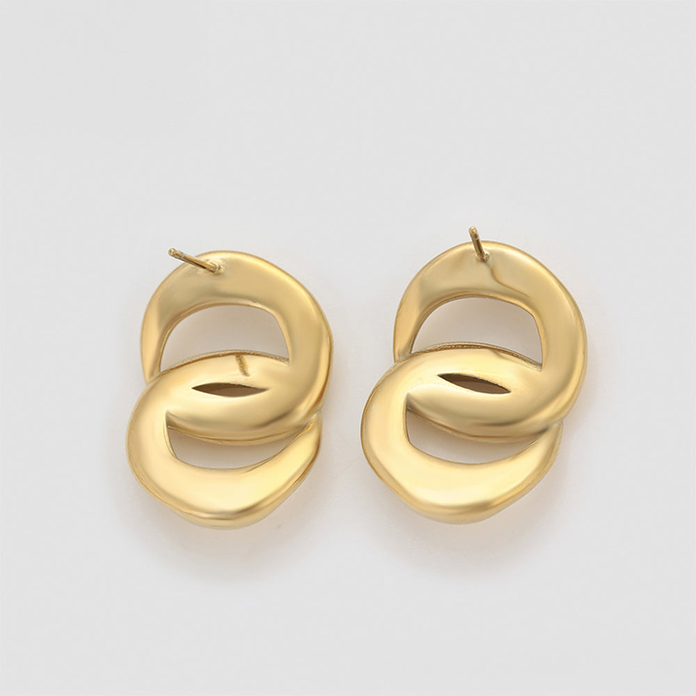 Pozlacené Slitinové Náušnice