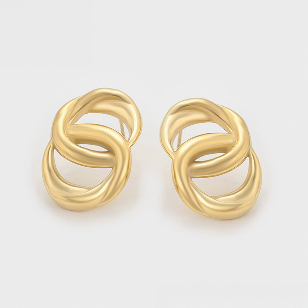 Pozlacené Slitinové Náušnice