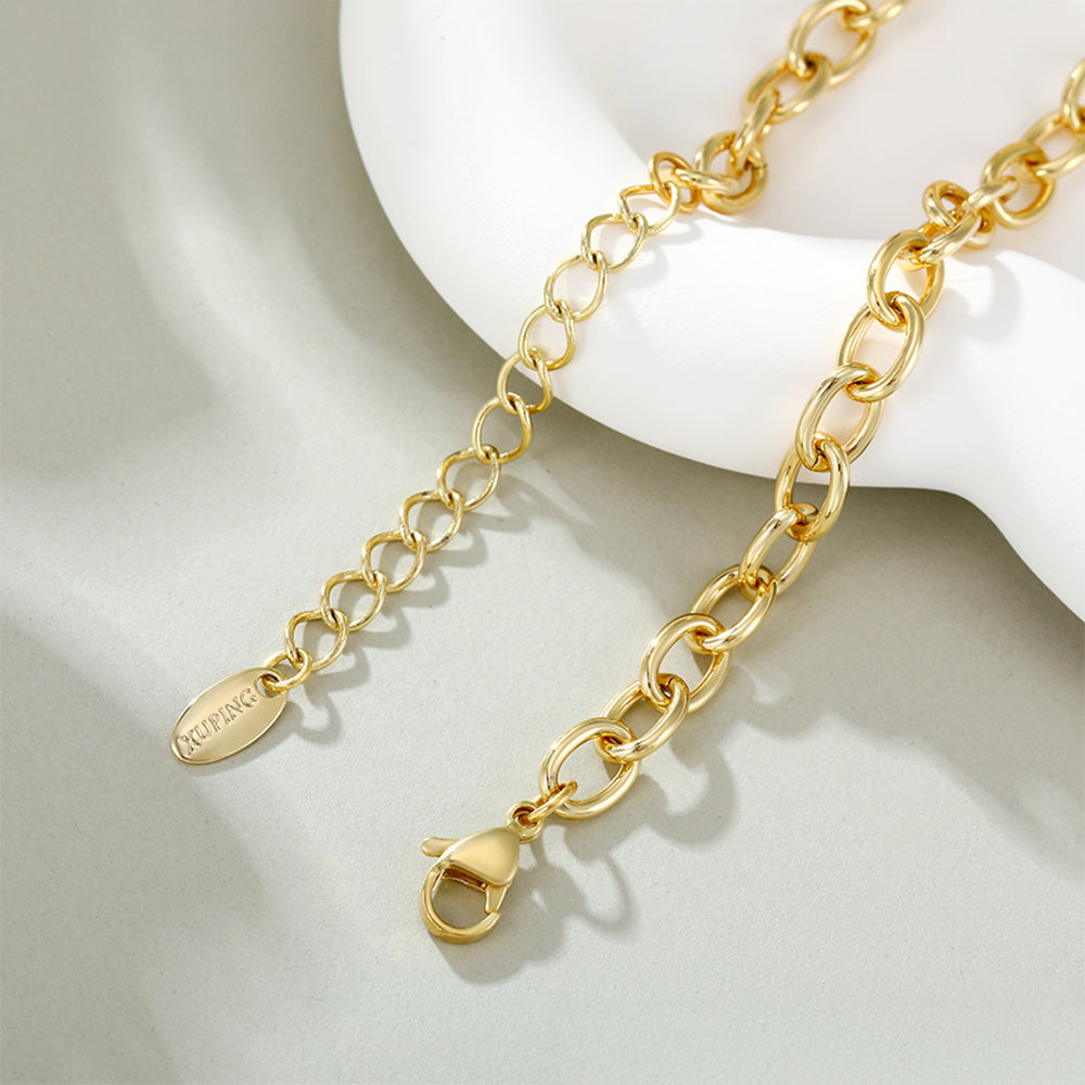 Pozlacený Slitinový Náhrdelník