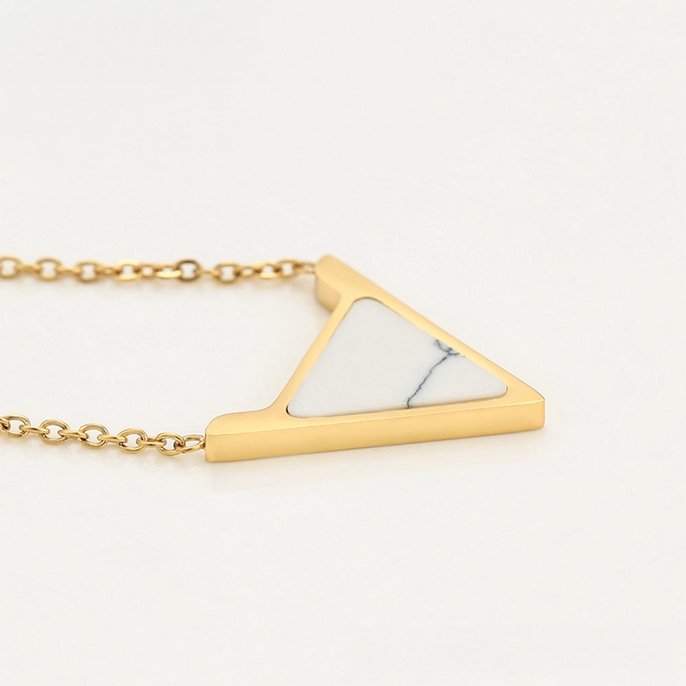 Pozlacená Slitinová Sada s Bílým Emporia® Křišťálem ( Náhrdelník+Náušnice ) 5 